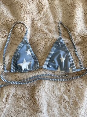 STONE FOX SWIM Bikini Top Stars & Stripes